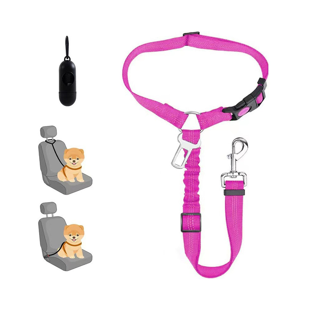 Removable Dog Belt Harness for Car Adjustable High Elastic Bungee