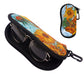 Lightweight Soft Glasses Case Scratch-Resistant Zipper Sunglasses Pouch for Travel and Commuting