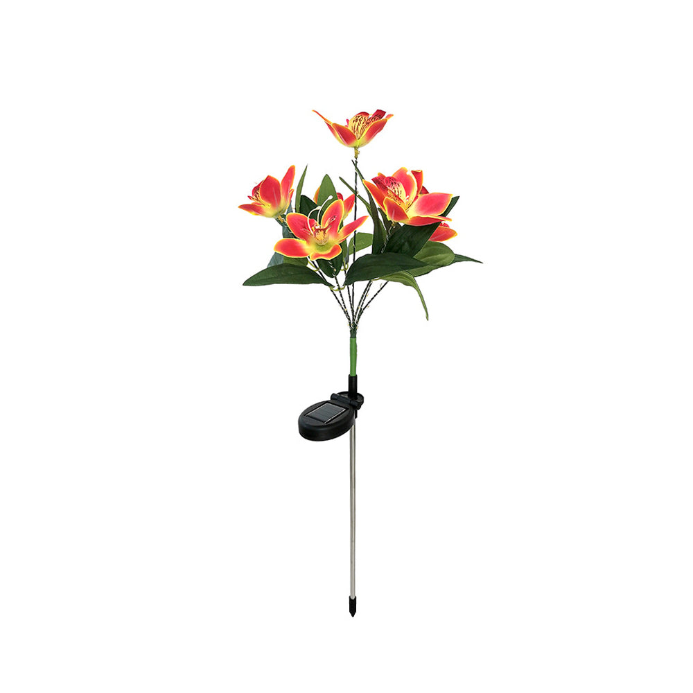 7 Head Solar Orchid Lamp