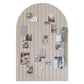 Large Arched Felt Bulletin Board with 30 Push Pins for Home Office School