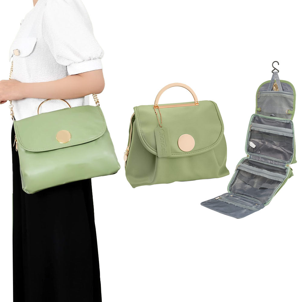 Large Capacity Water-resistant Toiletry Bag Travel Bag with Hanging Hook