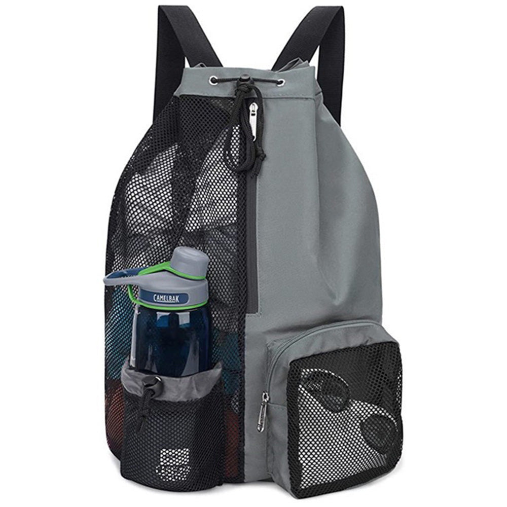 Swim Bag Mesh Drawstring Backpack for Swimming Gym and Workout Gear