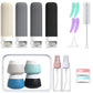 18 Piece Silicone Leak Resistant Travel Toiletry Bottle Set
