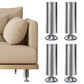 4 PCS Metal Furniture Legs Adjustable Stainless Steel Cabinet Feet for Bed Sofa Table
