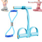 Multi-function 6 Tube Pedal Ankle Puller Fitness Exercise Rope