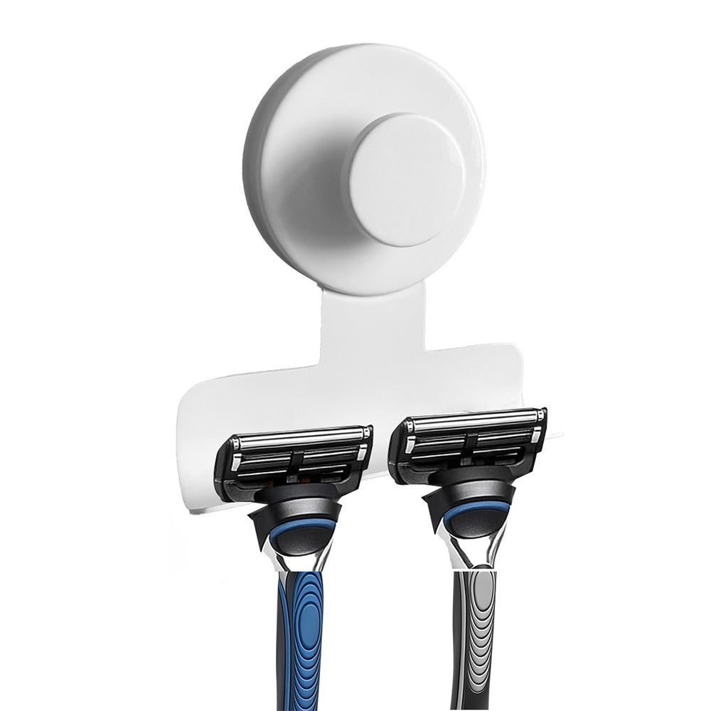 Stainless Steel Suction Cup Razor Holder Wall Mounted Bathroom Shaver Hook