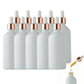 10 Pack Glass Dropper Bottles Rose Gold Caps for Essential Oils 15ml 30ml 50ml
