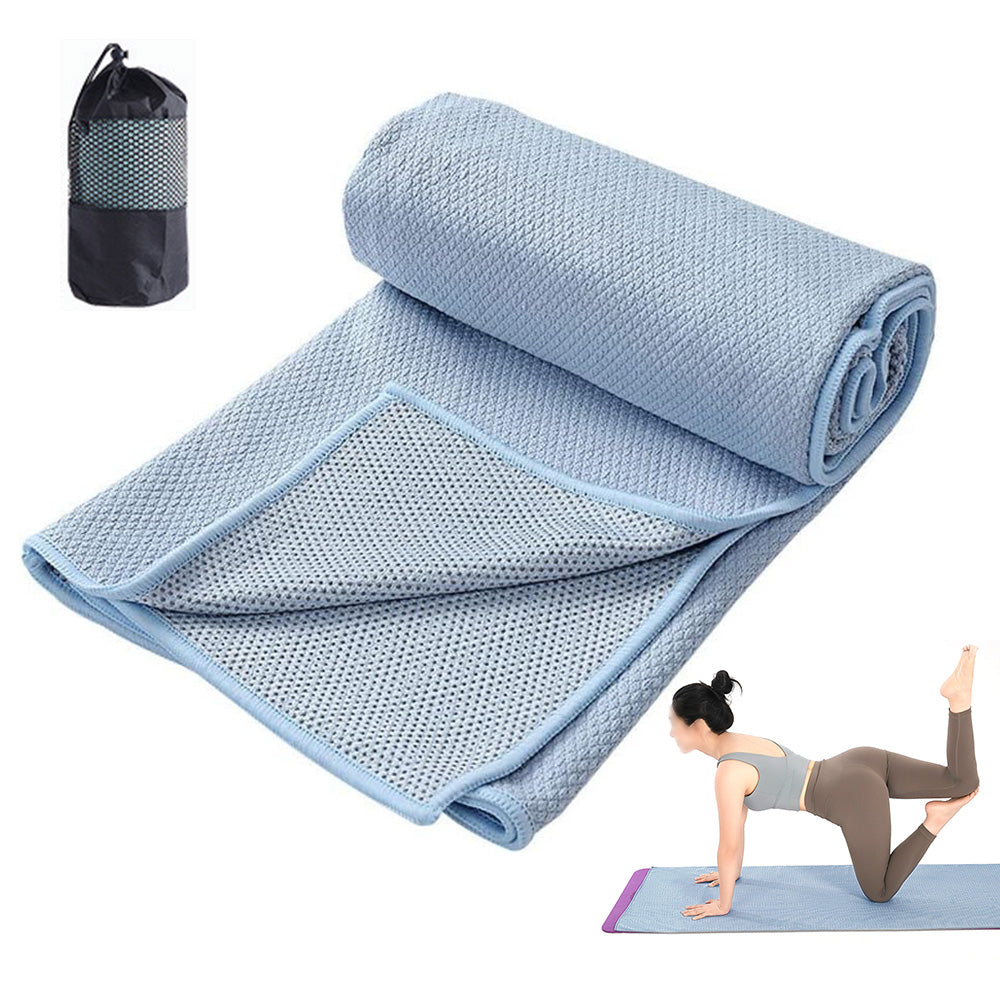 Hot Yoga Towel Microfiber Sweat Anti-Slip Yoga Mat Towels for Bikram Pilates