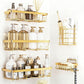 5Pcs Shower Caddy Adhesive Bathroom Wall Organizer Rack