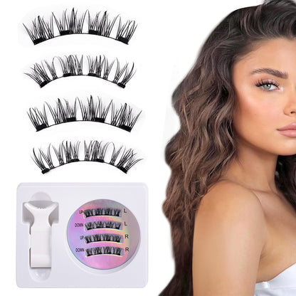 Eyelashes Kit With Clip Reusable Attractive Lashes No Glue Needed Lashes Kit