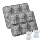 2 Pack 6 Cavity Silicone Highland Cow Ice Cube Molds