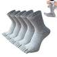 5 Pack Mens Breathable Five Toe Socks