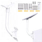 Adjustable Wall and Roof Mount Kit Compatible with Starlink Standard 4 and 4X Gen 3 and V3