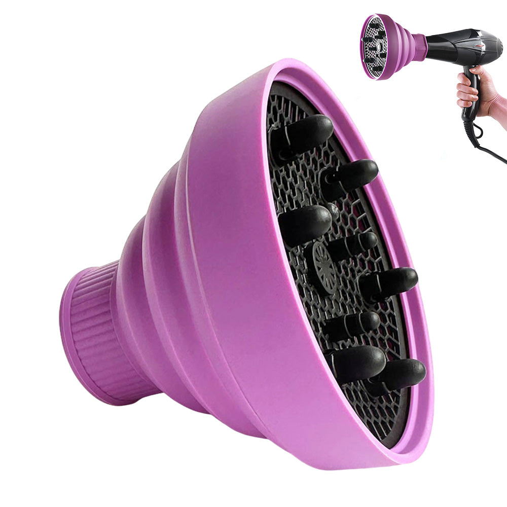 Foldable Silicone Hair Dryer Diffuser for Universal 4 to 5cm Nozzles