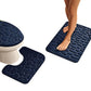 3Pcs Bathroom Mat Set Pebble Pattern Foam Bath Rug Washable Bath Mats for Bathroom Floor