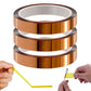 3 Rolls High Temperature Polyimide Tape for Sublimation Heat Transfer