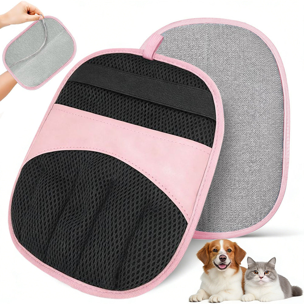 Electrostatic Pet Hair Remover Gloves Lint Brush for Furniture auto seats-Blue