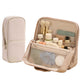Portable PU Leather Standing Makeup Organizer Bag Makeup Brush Pouch