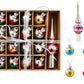Glass Painted Christmas Ornaments Christmas Tree Hanging Decorations