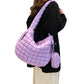 Puffer Tote Bag Quilted Puffy Crossbody Carryall Handbag