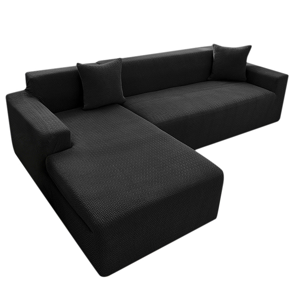 Elastic Full-Cover T-Shaped Jacquard Universal Sofa Slipcover for 1-4 Seater