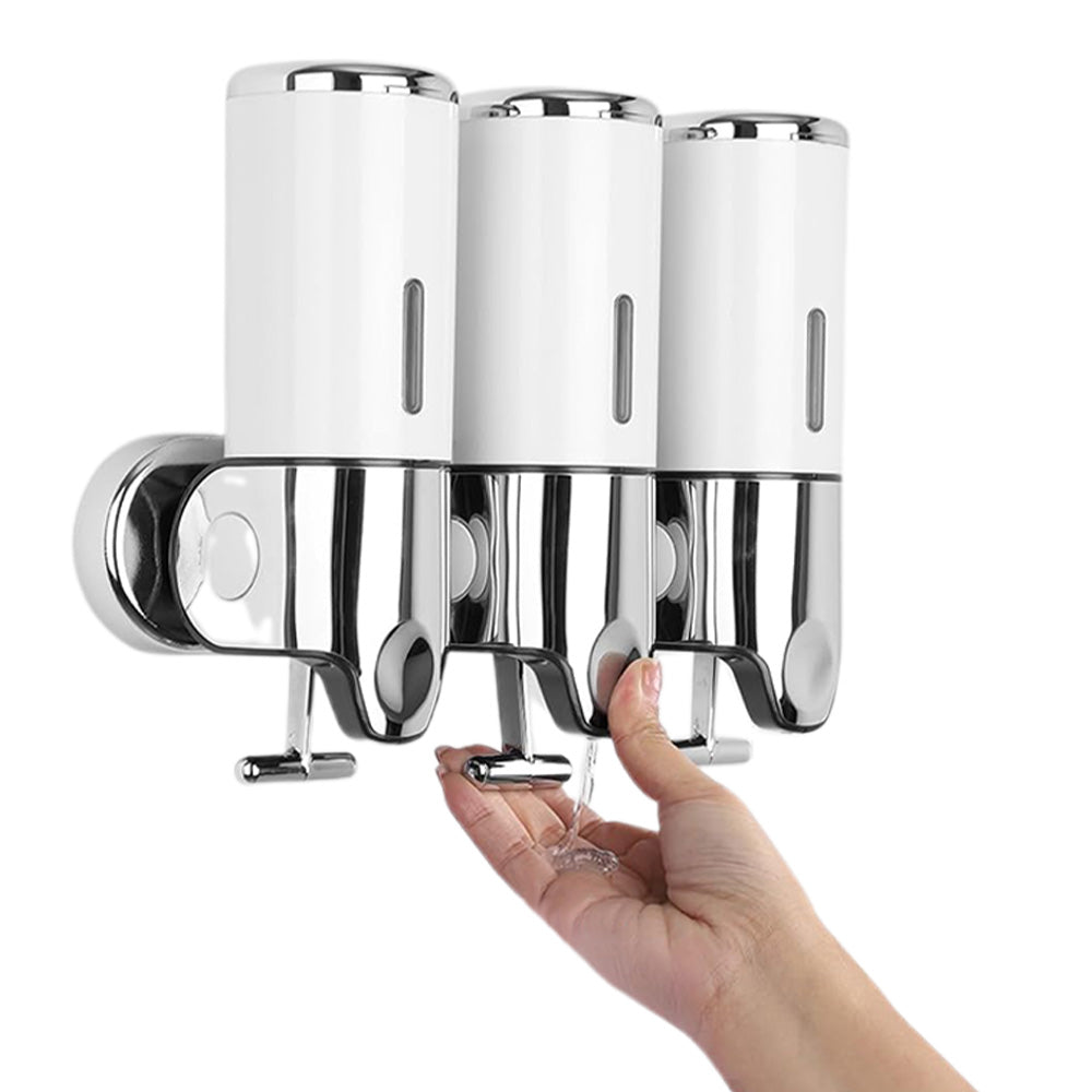 Wall-Mounted 3-Chamber Soap Dispenser 1500ml