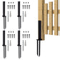 4Pcs Fence Post Repair Kit Heavy Duty H Design Fence Post Anchor Ground Stakes