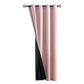 Blackout Curtain Panel with Black Liner Heat & Light Blocking Drapes