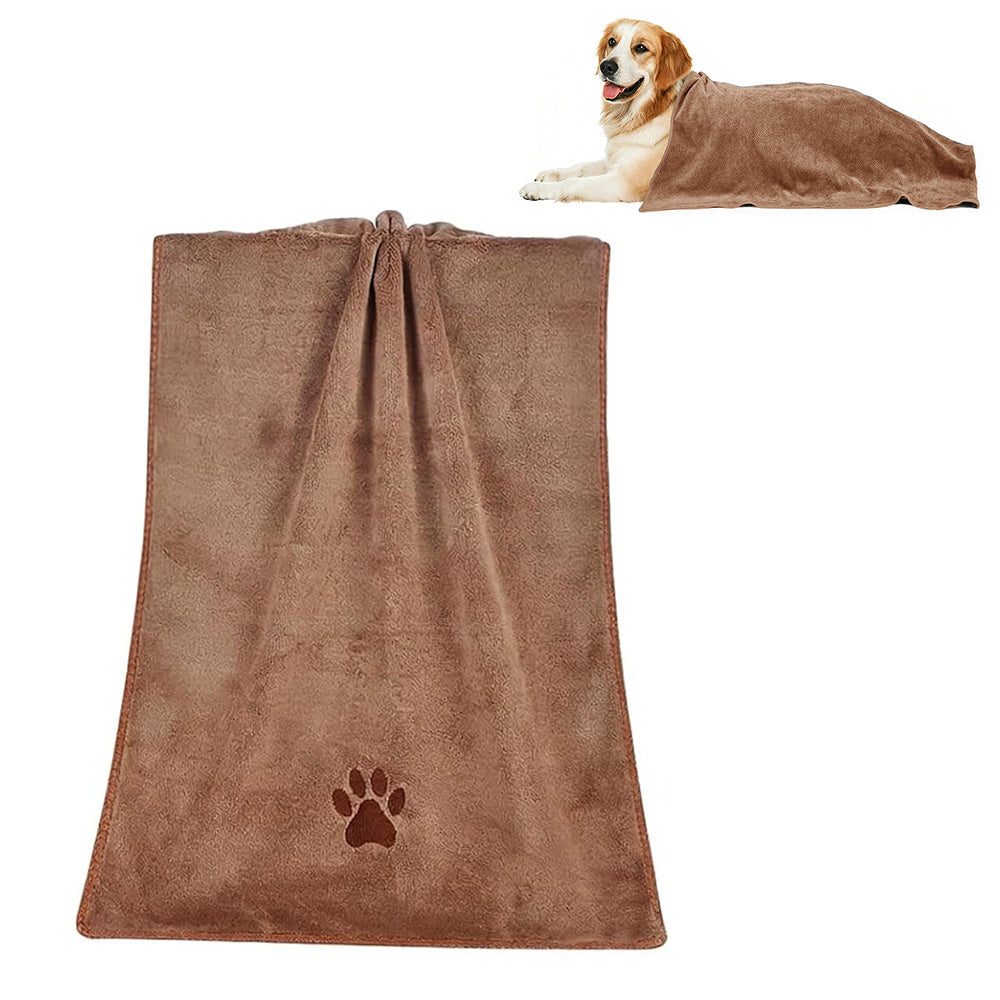 70x140cm Microfiber Pet Towel, Absorbent Drying Towel for Dogs, Lightweight Cloth for Home and Travel