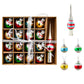 Glass Painted Christmas Ornaments Christmas Tree Hanging Decorations