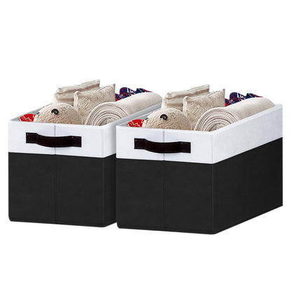 2Pcs Storage Baskets Bins for Shelves Organizing Toys Books Towels Clothes