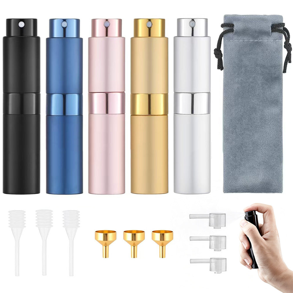 8ml Perfume or Cologne Travel Refillable Spray Bottle Portable Twist-Up Dispenser