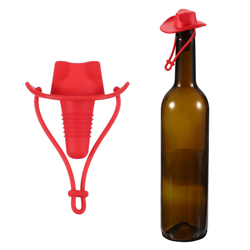 Western Cowboy Hat Silicone Wine Bottle Stopper Champagne Sealer