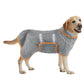 Pet Absorbent Bathrobe Dog Drying Towel Coat Soft Bath Wrap Pajamas-Grey