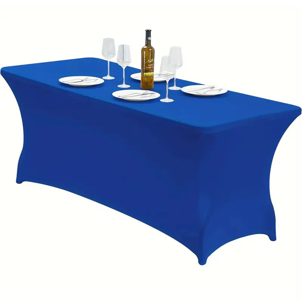 Spandex Fitted Tablecloth Rectangular Stretch Table Cover for Wedding Party