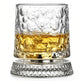 Spinning Rotating Whiskey Glass 270ml Transparent Glass for Home Bar