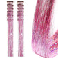 12-Piece Hair Tinsel Clip Kit for Sparkling Hair Extensions