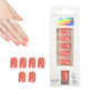 3Sets Reusable Solid Color Fake Nails Press On Manicure