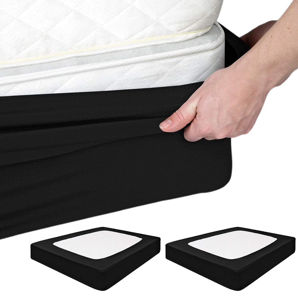 2XElastic Box Spring Mattress Foundation Cover