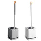 2pcs Toilet Brush with Drip Base Toilet Bowl Brush with Built-in Tweezer Toilet Cleaner Set