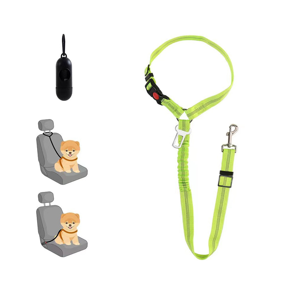 Removable Dog Belt Harness for Car Adjustable High Elastic Bungee