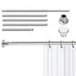 Adjustable Tension Curtain Rod Telescopic Shower Pole for Bathroom