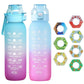 700ML or 1000ML Scent Water Bottle Leak Proof Sport Water Cup with 7 Fragrance Rings