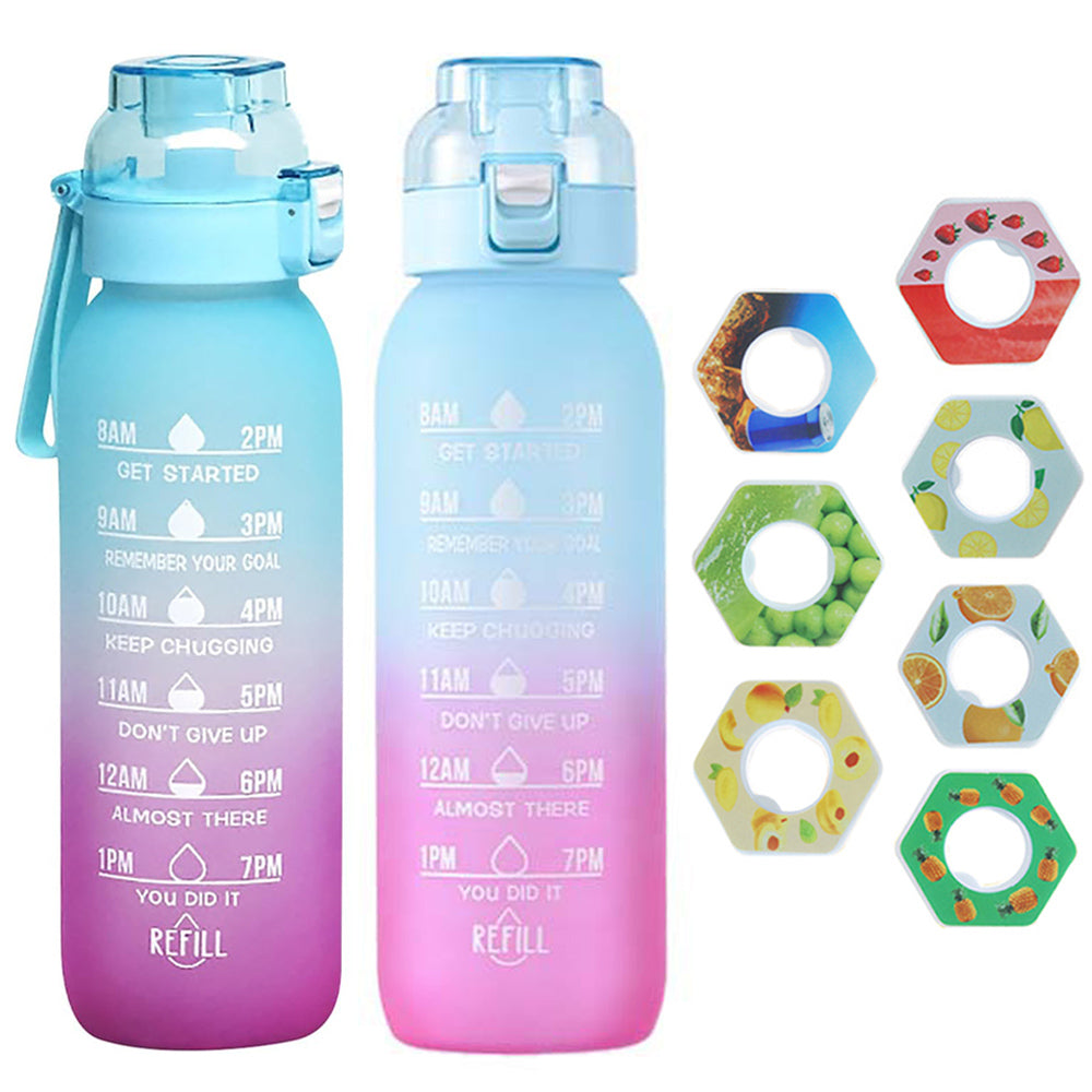 700ML or 1000ML Scent Water Bottle Leak Proof Sport Water Cup with 7 Fragrance Rings