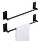 2XStainless Steel Self-Adhesive Towel Rack for Bathroom No Drilling Required