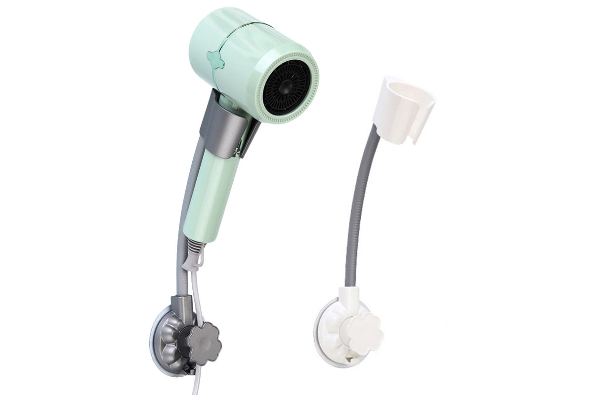 2Pcs Suction Cup Wall Mount Hair Dryer Holders