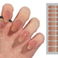 5 Set Semi Cured Gel Nail Wraps Gradient Jelly Nail Wraps UV Curable Self-Adhesive Nail Stickers DIY Nail Art