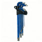 9Pcs Long Arm Ball End Hex Key Set with CRV Steel for Car and Motorcycle Repair