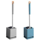 2pcs Toilet Brush with Drip Base Toilet Bowl Brush with Built-in Tweezer Toilet Cleaner Set