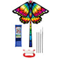 Huge Delta Kite For Kids Beginners Single Line With Tail Beach Kite